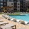 Lounge chairs at pool