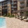 Covered pool seating